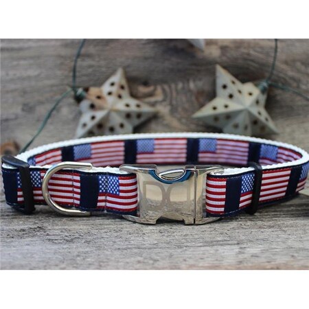 Diva Dogs Stars N Stripes Dog Collar XL UBS269